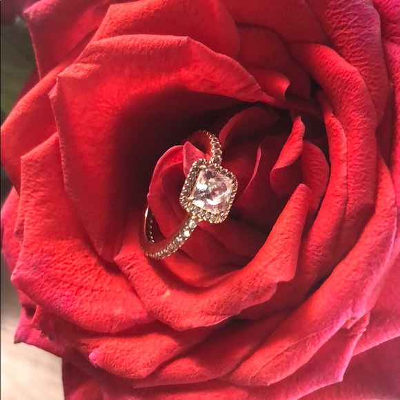 Pandora Jewelry - Timeless Elegance Ring, PANDORA Rose™ & Clear CZ